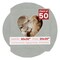 Light Grey Suede Mat Board for 30x30 Frames - Heart Opening for 20x20 Photos